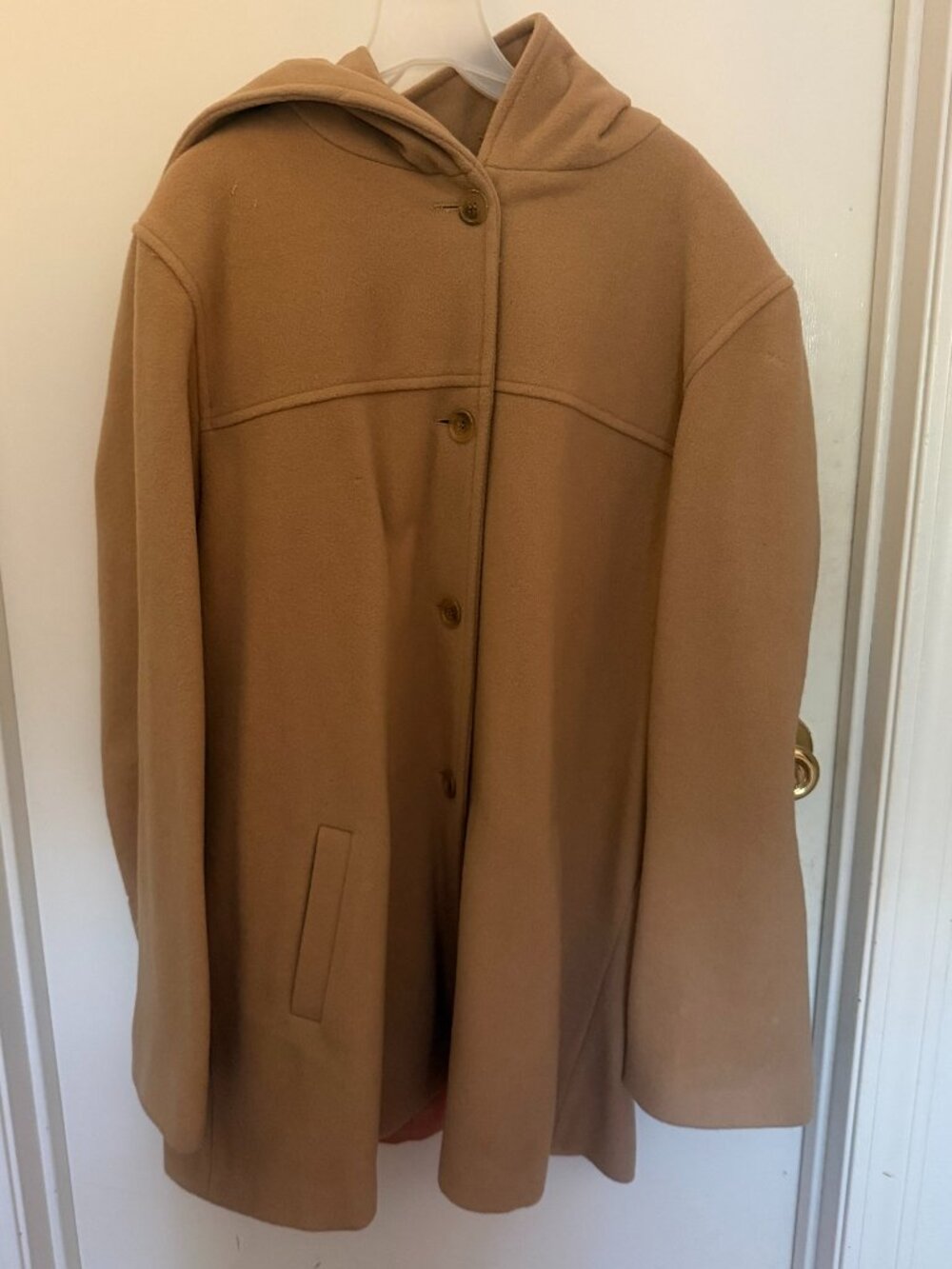 J. Percy Merino Wool Camel Coat W
